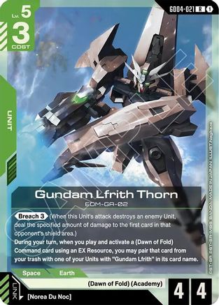 Gundam Lfrith Thorn (GD04-021) - Phantom Aria Holofoil - for just $0.08! 