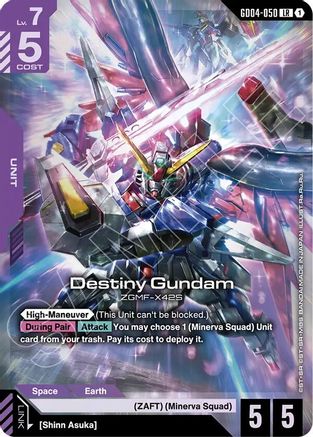 Destiny Gundam (GD04-050) - Phantom Aria Holofoil - for just $1.46! 