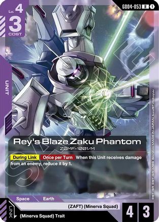 Rey's Blaze Zaku Phantom (GD04-053) - Phantom Aria Holofoil - for just $0.11! 