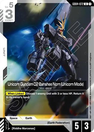 Unicorn Gundam 02 Banshee Norn (Unicorn Mode) (GD04-072) - Phantom Aria - for just $0.02! 