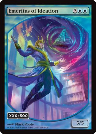 Emeritus of Ideation (Retro Frame) (Serial Numbered) (Double Rainbow Foil) (SOS-306) - Secrets of Strixhaven Foil - for just $870! 