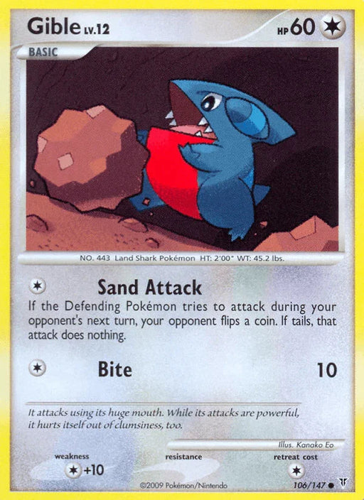 Gible (106/147) [Platinum: Supreme Victors] - for just $0.25! 
