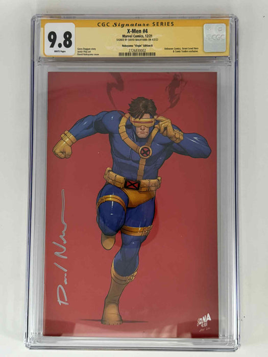 [Signed by David Nakayama] X-Men #4 CGC 9.8 Yellow Label Exclusive Virgin 5 Year Anniversary Color Bleed Var - for just $175! 