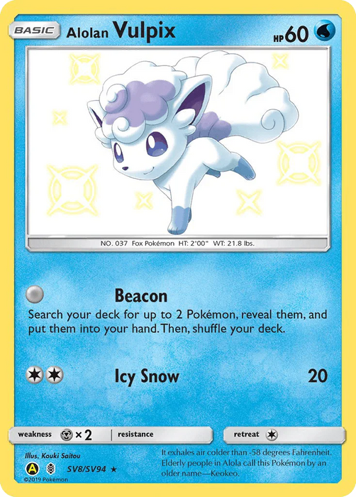 Alolan Vulpix (SV8/SV94) [Sun & Moon: Hidden Fates - Shiny Vault] - for just $5.45! 