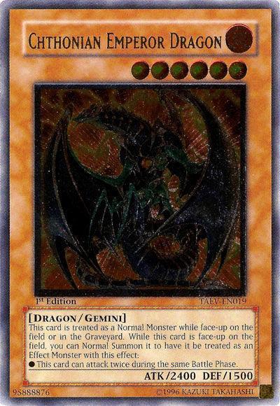 Chthonian Emperor Dragon [TAEV-EN019] Ultimate Rare - for just $10! 