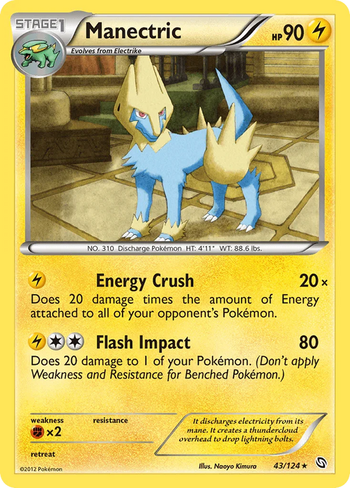 Manectric (43/124) [Black & White: Dragons Exalted] - for just $0.30! 
