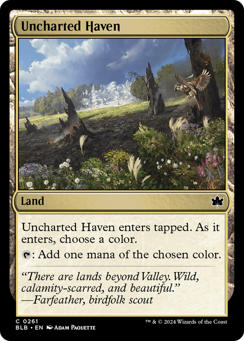 Uncharted Haven (BLB-261) - Bloomburrow - for just $0.05! 
