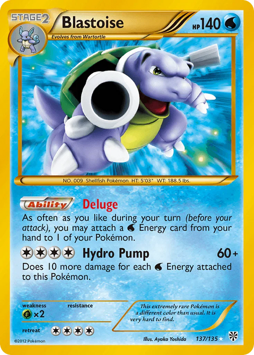 Blastoise (137/135) [Black & White: Plasma Storm] - for just $186! 