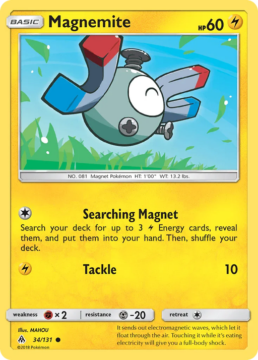 Magnemite (34/131) [Sun & Moon: Forbidden Light] - for just $0.10! 