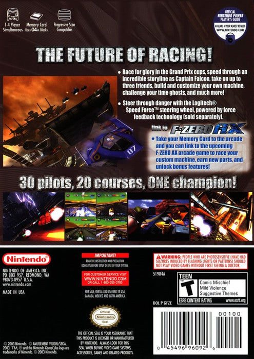F-Zero GX: Player's Choice – GameCube (GC) - for just $0! 