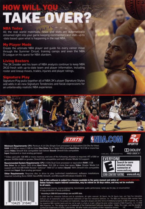 NBA 2K10 – PlayStation 2 (PS2) - for just $7.99! 