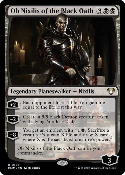 Ob Nixilis of the Black Oath [Commander Masters] - Just $0.50! Shop now at Retro Gaming of Denver