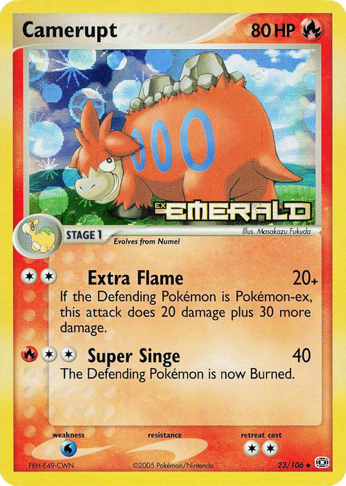 Camerupt (23/106) (Stamped) [EX: Emerald] - for just $5.35! 