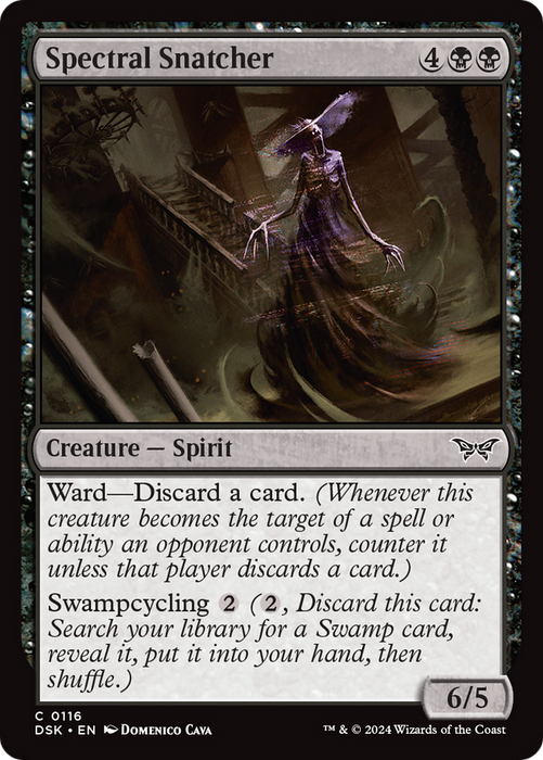 Spectral Snatcher (DSK-116) - Duskmourn: House of Horror Foil - for just $0.03! 