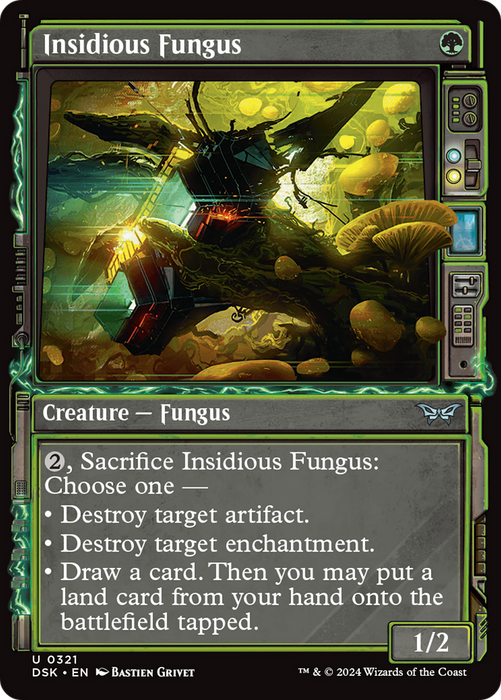 Insidious Fungus (DSK-321) - Duskmourn: House of Horror: (Showcase) Foil - for just $0.11! 