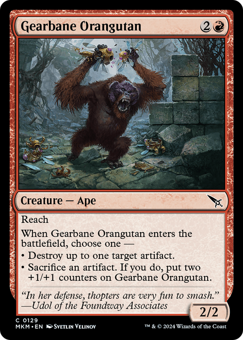 Gearbane Orangutan (MKM-129) - Murders at Karlov Manor - for just $0.05! 