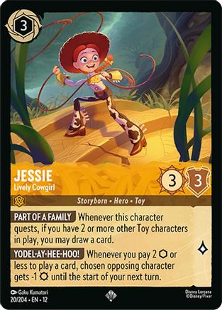 Jessie - Lively Cowgirl (20/204) - Wilds Unknown Cold Foil - for just $1.33! 