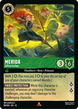 Merida - Gifted Archer (89/204) - Wilds Unknown Cold Foil - for just $0.12! 