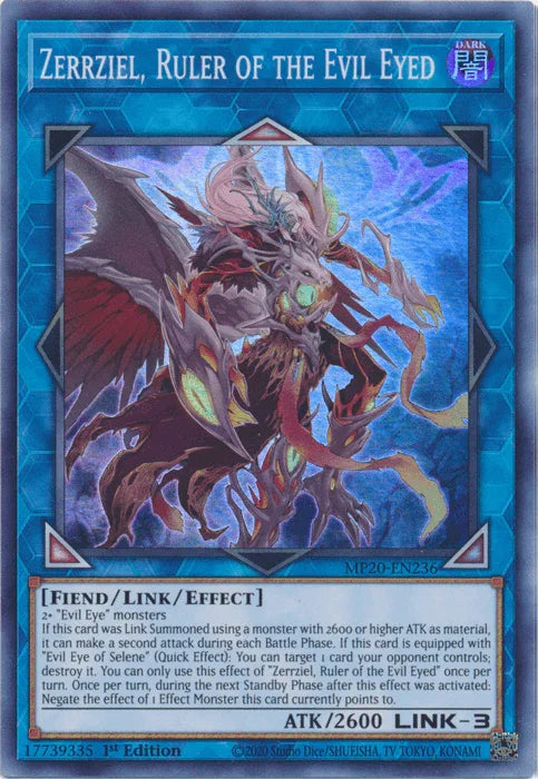 Zerrziel, Ruler of the Evil Eyed [MP20-EN236] Super Rare - for just $0.10! 