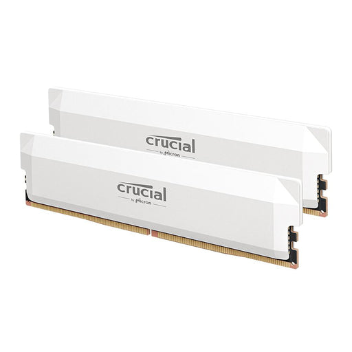 Crucial Pro 64GB (2x32GB) DDR5-6000 Desktop Memory Kit CL40 Dual Channel - White | CP2K32G60C40U5W - for just $999.99! 