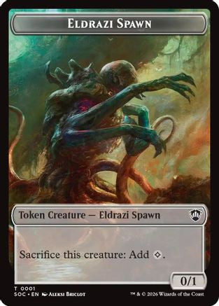 Eldrazi Spawn // Worm Double-Sided Token (SOC-1 // 26) - Commander: Secrets of Strixhaven - for just $0.07! 