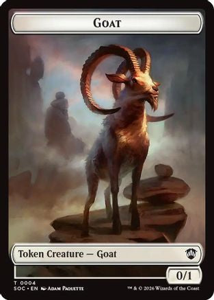 Goat // Fungus Beast Double-Sided Token (SOC-4 // 17) - Commander: Secrets of Strixhaven - for just $0.03! 
