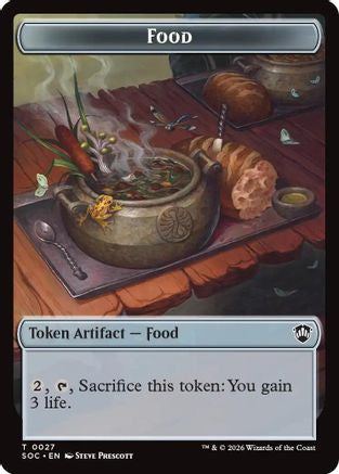 Food // City's Blessing Double-Sided Token (SOC-27 // 29) - Commander: Secrets of Strixhaven - for just $0.10! 