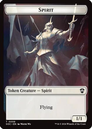 Spirit (0006) // Illusion Double-Sided Token (SOC-6 // 7) - Commander: Secrets of Strixhaven - for just $0.06! 
