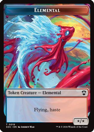Elemental (0019) // Copy Double-Sided Token (SOC-19 // 1) - Commander: Secrets of Strixhaven - for just $0.09! 