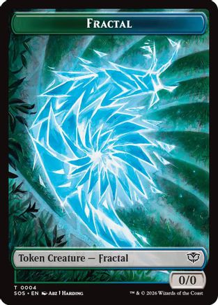 Fractal (0004) // Inkling (006) Double-Sided Token (SOS-4 // 6) - Secrets of Strixhaven - for just $0.05! 
