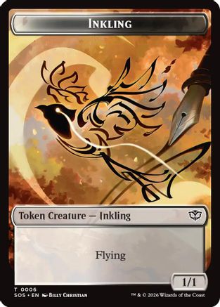 Inkling (0006) // Spirit (0010) Double-Sided Token (SOS-6 // 10) - Secrets of Strixhaven - for just $0.05! 