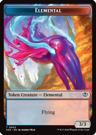 Elemental (0002) // Treasure Double-Sided Token (SOS-2 // 12) - Secrets of Strixhaven - for just $0.04! 