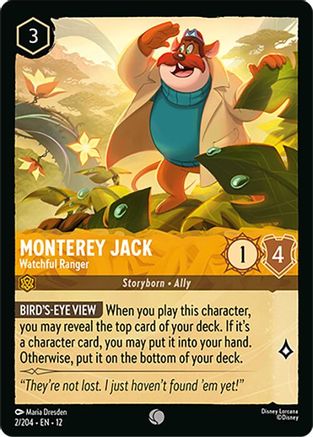 Monterey Jack - Watchful Ranger (2/204) - Wilds Unknown - for just $0.03! 