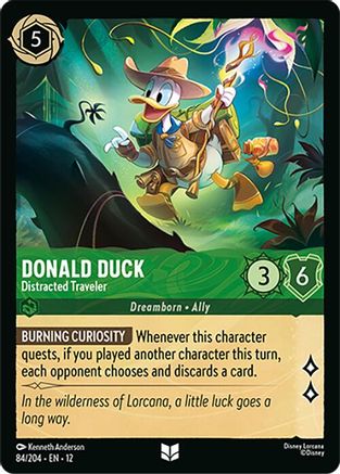 Donald Duck - Distracted Traveler (84/204) - Wilds Unknown - for just $0.05! 