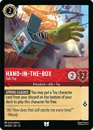 Hand-in-the-Box - Sid's Toy (114/204) - Wilds Unknown - for just $0.03! 