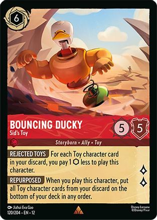 Bouncing Ducky - Sid's Toy (120/204) - Wilds Unknown Cold Foil - for just $0.38! 