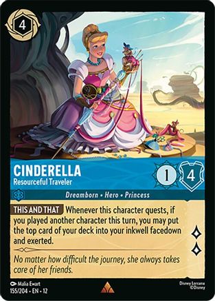 Cinderella - Resourceful Traveler (155/204) - Wilds Unknown Cold Foil - for just $0.10! 