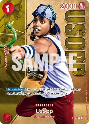 Usopp - P-136 (Premium Card Collection -Live Action Edition Vol.2 Straw Hat Crew-) (P-136) - One Piece Promotion Cards Foil - for just $0! 