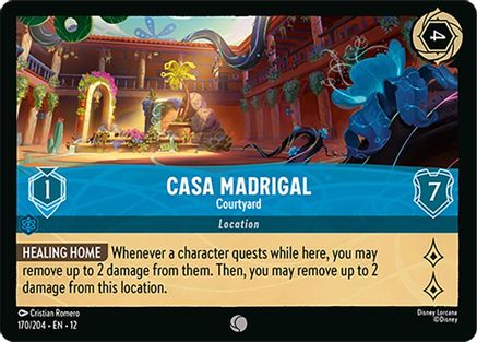 Casa Madrigal - Courtyard (170/204) - Wilds Unknown Cold Foil - for just $0.32! 
