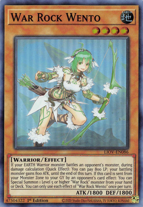 War Rock Wento [LIOV-EN086] Super Rare - for just $0.15! 