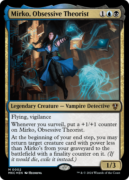 Mirko, Obsessive Theorist (MKC-002) - Murders at Karlov Manor Commander Foil - for just $0.10! 