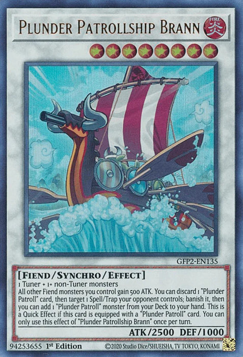 Plunder Patrollship Brann [GFP2-EN135] Ultra Rare - for just $0.10! 