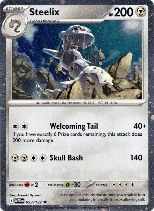 Steelix (093/132) (Cosmos Holo) [Mega Evolution: Base Set] - for just $0.50! 