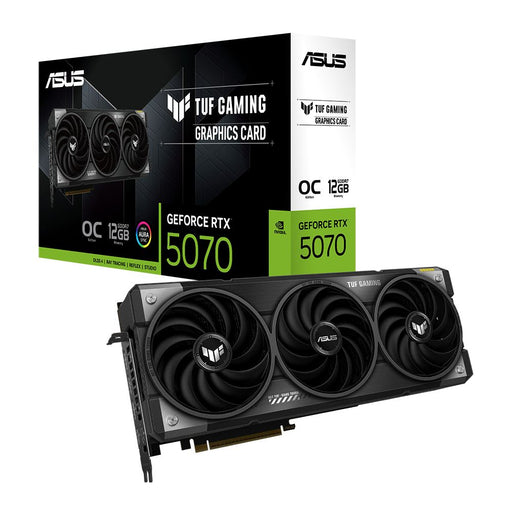 ASUS NVIDIA GeForce RTX 5070 TUF Gaming Overclocked Triple Fan 12GB GDDR7 PCIe 5.0 Graphics Card - for just $699.99! 