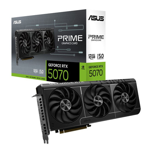 ASUS NVIDIA GeForce RTX 5070 Prime Triple Fan 12GB GDDR7 PCIe 5.0 Graphics Card - for just $629.99! 