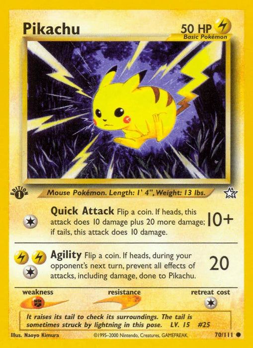 Pikachu (70/111) [Neo Genesis 1st Edition] - for just $3.10! 