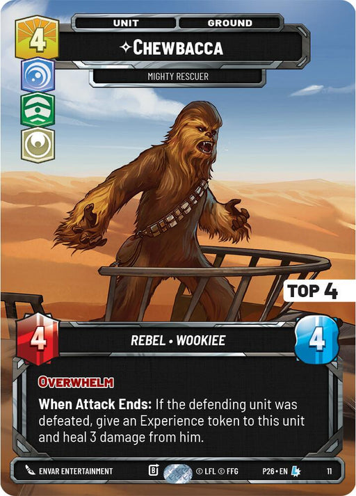 Chewbacca - Mighty Rescuer (11) (Top 4) (11) [Organized Play Promos] - for just $11.95! 