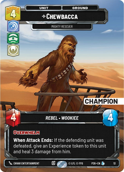Chewbacca - Mighty Rescuer (13) (Champion) (13) [Organized Play Promos] - for just $60! 