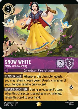 Snow White - Merry as the Morning (Foil) (37/204) - Wilds Unknown Cold Foil - for just $3.69! 