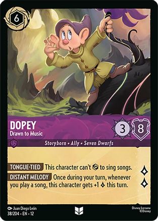 Dopey - Drawn to Music (38/204) - Wilds Unknown - for just $0.01! 